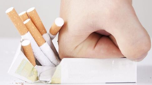 Stop smoking abruptly, causing alterations in the functioning of the body. 