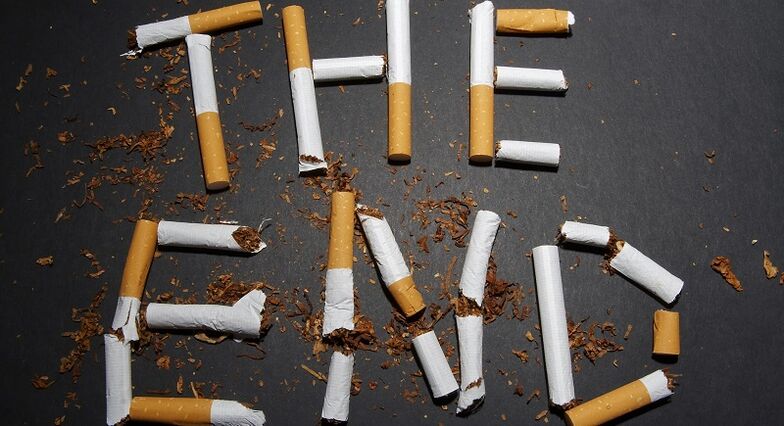 broken cigarettes and consequences of quitting smoking